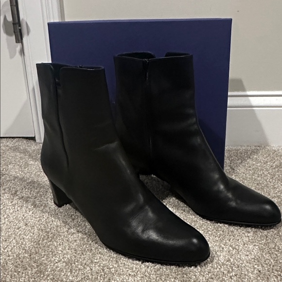 Stuart Weitzman Black Bootie Sz 11.5 - Picture 3 of 7